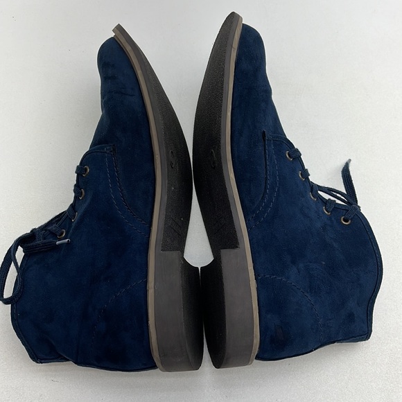 Old Navy Blue Faux Suede Lace Up Casual Chukka Boot Men’s Size 10 - Picture 7 of 10